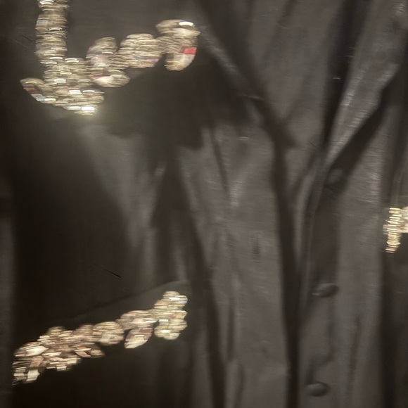 Fashion Nova Black Rhinestone long sleeve - Picture 6 of 9